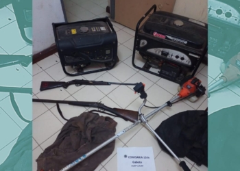 Gaboto: hallaron armas y herramientas e investigan si fueron robados