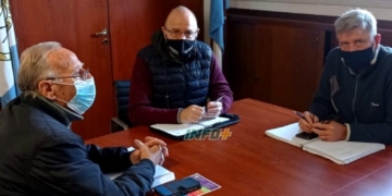 Desmoronamientos en La Boca de Monje: Severini se reunió con autoridades provinciales