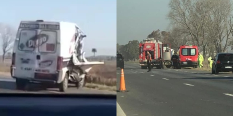 Fuerte choque y caos en autopista: un hombre herido