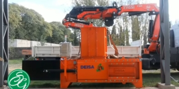 San Genaro: el GIRSU recibió una prensa de alta densidad para el tratamiento de residuos