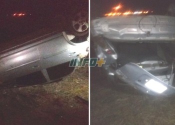 Vuelco y milagro en Maciel: un joven resultó ileso