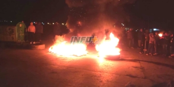 Piquete de vecinos en Timbúes por los cortes de luz: «Estamos cansados»