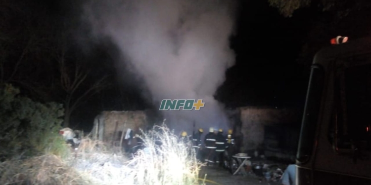 Se quemó una precaria vivienda en la zona rural de Clarke