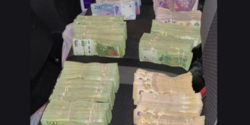 Secuestraron más de 4 millones de pesos en la autopista