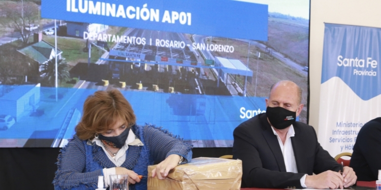 Iluminarán la autopista desde Timbúes hasta Rosario
