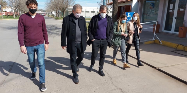 Mirabella, Mastaler y Fermani recorrieron juntos instituciones de San Genaro