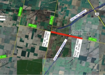 Perotti estará en Centeno para la licitación que reemplazará el puente Bailey