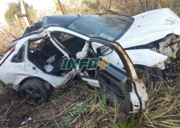 Jóvenes de Andino se accidentaron en Oliveros: un herido grave