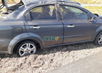 Barrancas: un auto tumbó en autopista y una nena de 4 años salió despedida