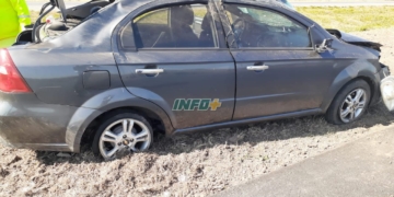 Barrancas: un auto tumbó en autopista y una nena de 4 años salió despedida