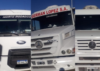 Tres camiones fueron apedreados en la autopista: un chofer herido