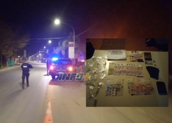 Jóvenes de Oliveros y Monje fueron detenidos con cocaína tras una persecución