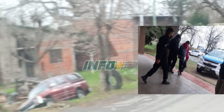 Intentó robar una camioneta en Monje pero terminó en la cuneta y fue detenido