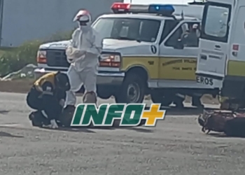Choque en San Genaro: un motociclista sufrió doble fractura en sus piernas