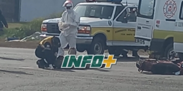 Choque en San Genaro: un motociclista sufrió doble fractura en sus piernas