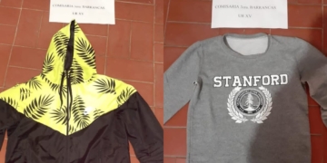 Recuperaron prendas y aprehendieron a una mujer por el robo en una tienda en Barrancas