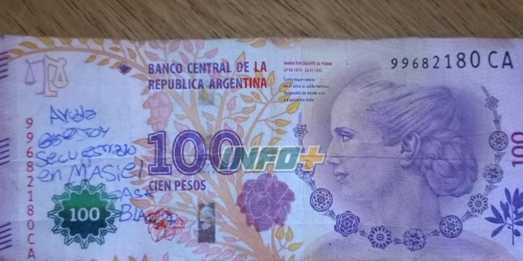 Una vecina de Maciel encontró el billete y será entregado a la familia de Nora