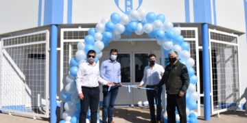 Sportivo Díaz inauguró su nueva obra de vestuarios, buffet y cabina de transmisión