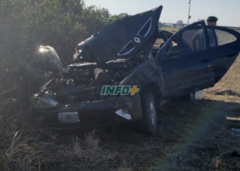 Barrancas: un auto tumbó en autopista y una nena de 4 años salió despedida