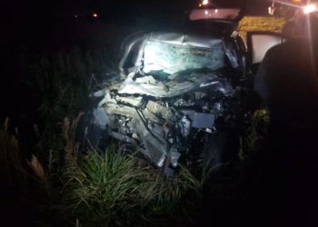 Maciel: un auto chocó con un camión y despistó en autopista