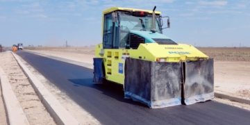 Avanza la etapa final de la pavimentación sobre Ruta 10, en el departamento San Jerónimo