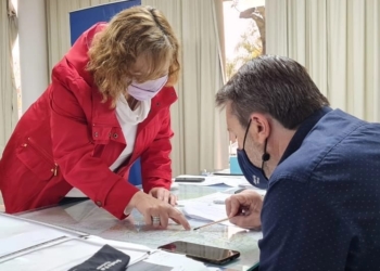 Totoras: Lanatti viajó a Santa Fe por el convenio de iluminación de rutas 34 y 91