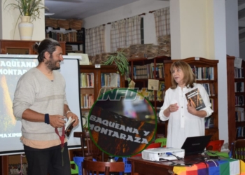 «Baqueana y Montaraza»: Maximiliano es de Gaboto y presentó su libro en la Biblioteca de Maciel