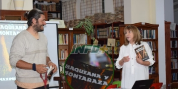 «Baqueana y Montaraza»: Maximiliano es de Gaboto y presentó su libro en la Biblioteca de Maciel