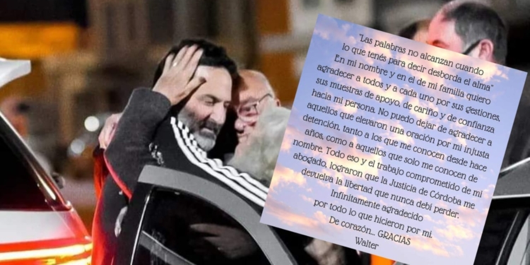 Walter y una carta a los totorenses: «Infinitamente agradecido por todo lo que hicieron por mi»