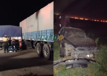 Tres camiones y dos autos chocaron en San Genaro: al menos un herido grave