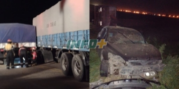 Tres camiones y dos autos chocaron en San Genaro: al menos un herido grave