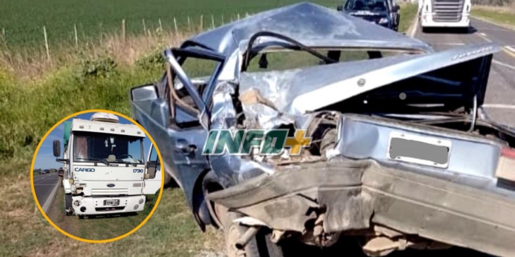 Fuerte choque en Ruta 91: un macielense herido