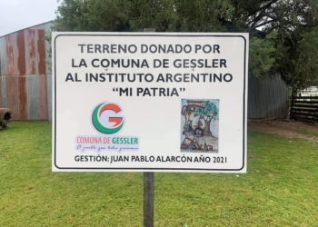 La Comuna de Gessler donó un terreno al Instituto Folklórico Argentino “Mi Patria”