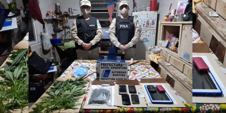 Allanamientos y secuestro de drogas en bunkers de la región