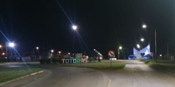 Totoras iluminada: finalizaron la instalación de nuevas luces en Ruta 91