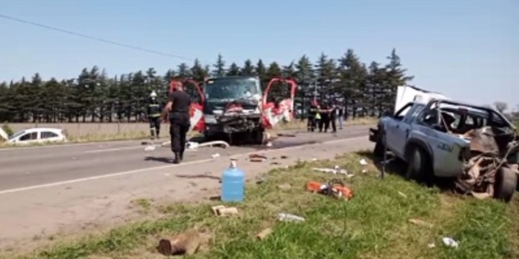 Una nena de 3 años murió en un grave accidente en cadena sobre Ruta 9