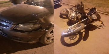 Tras un choque en Gaboto, un vecino sufrió fractura expuesta en una pierna