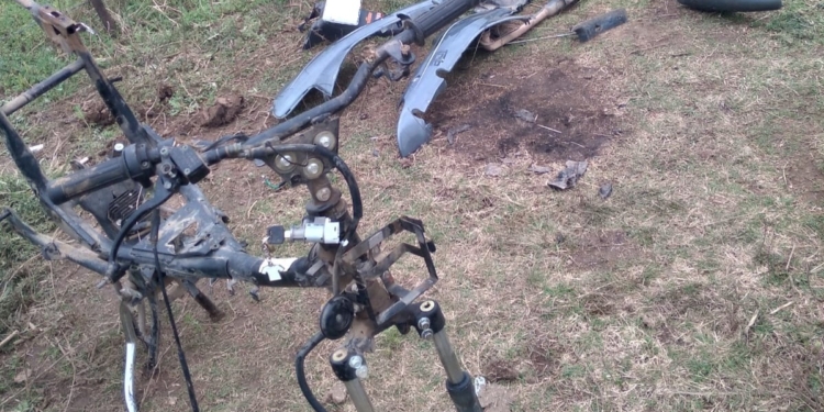 Robaron una moto y fue encontrada totalmente desarmada