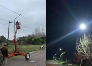 Gessler sumó luminaria LED y columnas de alumbrado público