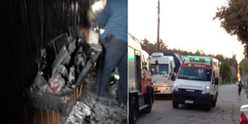 Dos mujeres fueron rescatadas en medio del incendio de su vivienda