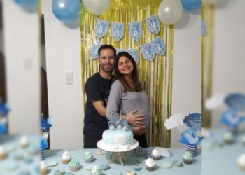 Maciel: en plena elección, el candidato Arnoletto y su mujer, a minutos de ser padres