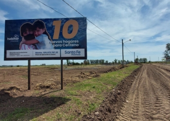 Nuevos hogares para Centeno: comenzó la construcción de 10 viviendas