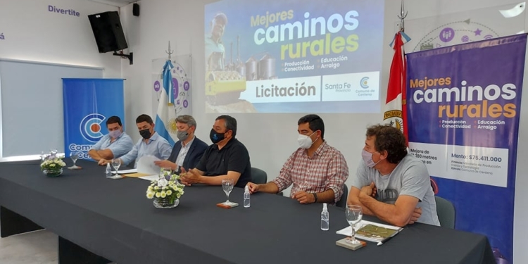 Centeno: tras la licitación, comenzarán los trabajos sobre los caminos rurales