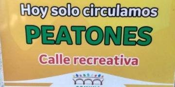Sin autos: Andino tendrá su «calle recreativa» desde este domingo