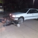 Barrancas: tres vecinos sufrieron un accidente al chocar un auto y una moto 