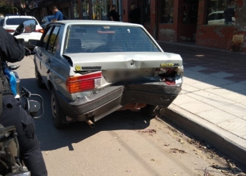 Un hombre de Oliveros sufrió un choque en cadena: una bebé y una mujer herida