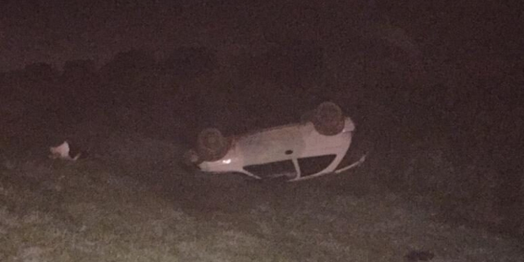 Otro vuelco en autopista: un hombre sufrió un accidente en Oliveros
