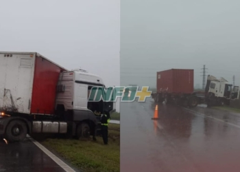 Con cuidado: doble despiste en autopista, en Barrancas y San Lorenzo