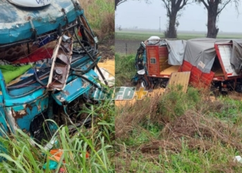Serodino: un muerto en un grave choque entre 3 camiones sobre Ruta 91