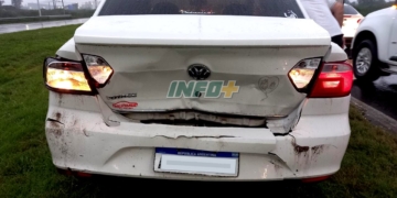 Más choques en autopista: dos macielenses fueron impactados por otro vehículo